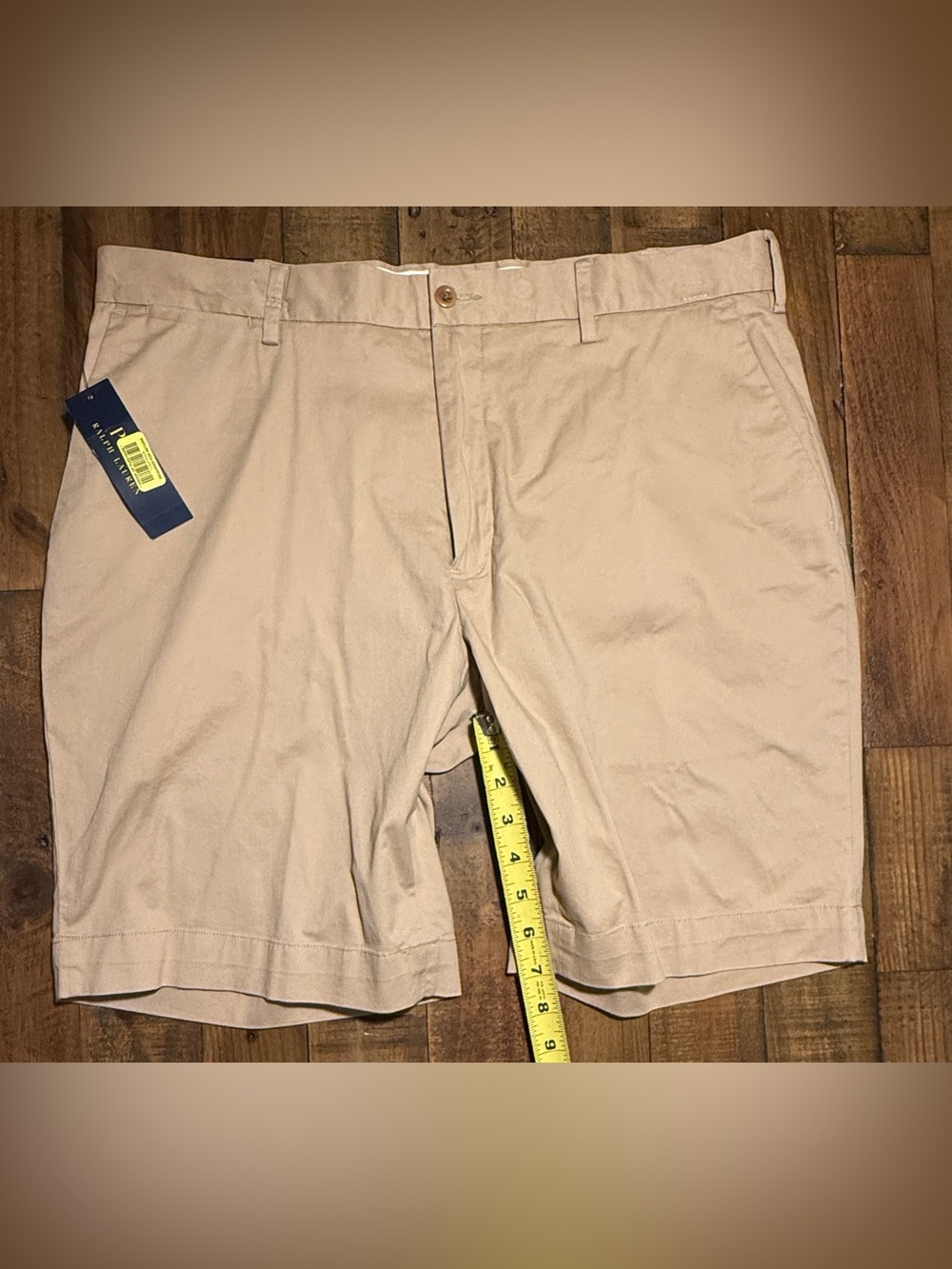Polo Ralph Lauren Men’s 35W Stretch Classic Fit 9” Khaki Shorts - Picture 5 of 13